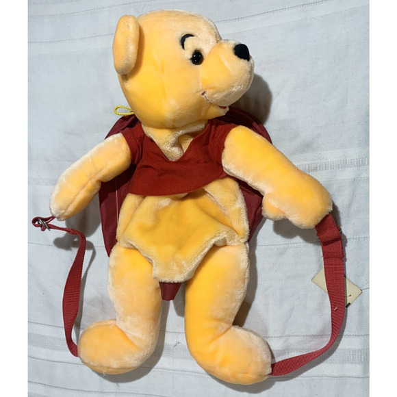 Winnie the Pooh Backpack Plush Disneyland Disney World Vintage - Picture 2 of 11